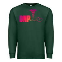 Sports Green dnp doctor of nursing practice heartbeat color rn nurse Premium Sweatshirt - linhVisuals