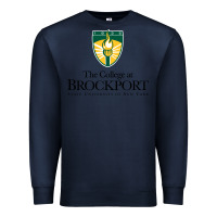 Navy SUNY Brockport College Premium Sweatshirt - linhVisuals
