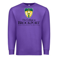Purple SUNY Brockport College Premium Sweatshirt - linhVisuals