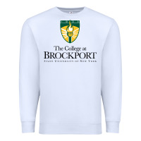 White SUNY Brockport College Premium Sweatshirt - linhVisuals