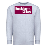 Heather Grey Brooklyn College Premium Sweatshirt - linhVisuals