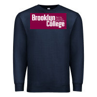 Navy Brooklyn College Premium Sweatshirt - linhVisuals
