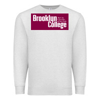 Oatmeal Heather Brooklyn College Premium Sweatshirt - linhVisuals