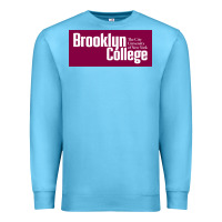 Ocean Blue Brooklyn College Premium Sweatshirt - linhVisuals