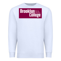 White Brooklyn College Premium Sweatshirt - linhVisuals