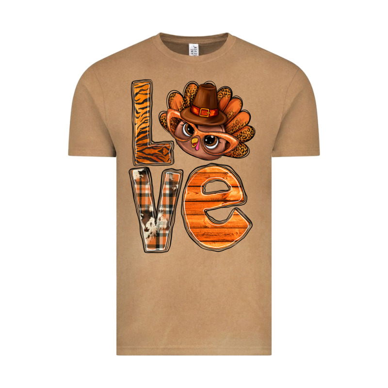 Thanksgiving With Turkey Love Bbs Vintage Tee by BundleAndBundleShop | Teevron