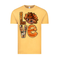 Vintage Mustard thanksgiving with turkey love bbs Vintage Tee - BundleAndBundleShop