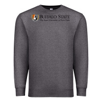 Charcoal Heather SUNY Buffalo State College Premium Sweatshirt - linhVisuals