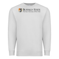 Dove Grey SUNY Buffalo State College Premium Sweatshirt - linhVisuals