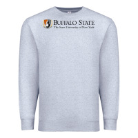 Heather Grey SUNY Buffalo State College Premium Sweatshirt - linhVisuals