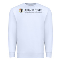 White SUNY Buffalo State College Premium Sweatshirt - linhVisuals
