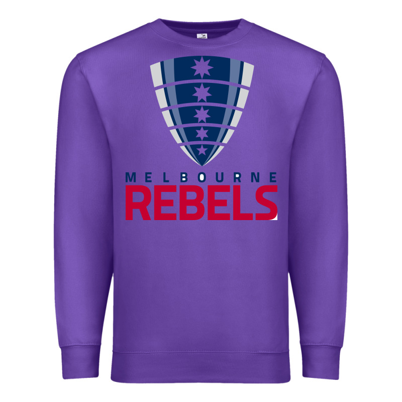 Melbourne Rebels Rugby Super League Premium Sweatshirt by linhVisuals | Teevron