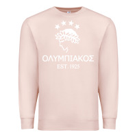 Pale Pink olympiakos greek Premium Sweatshirt - linhVisuals