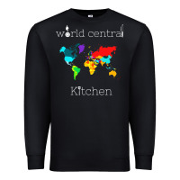 Black world central kitchen Premium Sweatshirt - linhVisuals