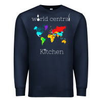 Navy world central kitchen Premium Sweatshirt - linhVisuals