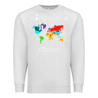 Oatmeal Heather world central kitchen Premium Sweatshirt - linhVisuals