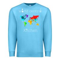 Ocean Blue world central kitchen Premium Sweatshirt - linhVisuals
