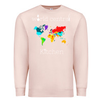 Pale Pink world central kitchen Premium Sweatshirt - linhVisuals