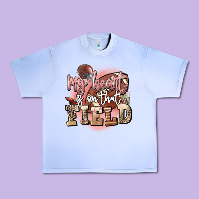 My Heart Is On That Field Urban Heavy Tee Designed By Fadigitalartstudio