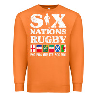 Carrot rugby 6 nations england france ireland italy scotland wales t shirt Premium Sweatshirt - linhVisuals
