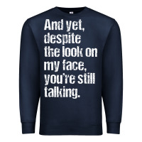 Navy trending sarcastic adult humor Premium Sweatshirt - linhVisuals
