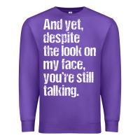 Purple trending sarcastic adult humor Premium Sweatshirt - linhVisuals