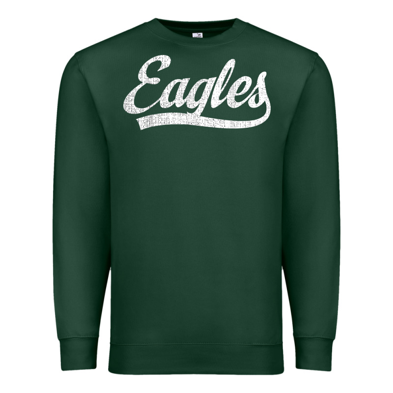 Eagles School Sports Fan Team Spirit Mascot Gift Premium Sweatshirt by linhVisuals | Teevron