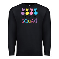 Black easter egg hunting squad kindergarten squad girls boys kids Premium Sweatshirt - linhVisuals