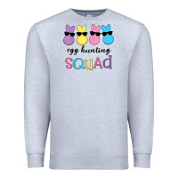 Heather Grey easter egg hunting squad kindergarten squad girls boys kids Premium Sweatshirt - linhVisuals
