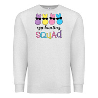 Oatmeal Heather easter egg hunting squad kindergarten squad girls boys kids Premium Sweatshirt - linhVisuals
