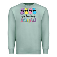 Seafoam easter egg hunting squad kindergarten squad girls boys kids Premium Sweatshirt - linhVisuals