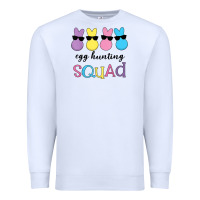 White easter egg hunting squad kindergarten squad girls boys kids Premium Sweatshirt - linhVisuals