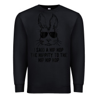 Black sunglass bunny hip hop hippity  easter gift  mens & womens t shirt Premium Sweatshirt - linhVisuals