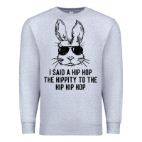 Heather Grey sunglass bunny hip hop hippity  easter gift  mens & womens t shirt Premium Sweatshirt - linhVisuals