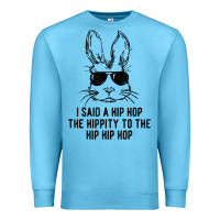 Ocean Blue sunglass bunny hip hop hippity  easter gift  mens & womens t shirt Premium Sweatshirt - linhVisuals