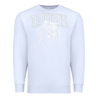 White taurus zodiac sign horoscope may astrology t shirt Premium Sweatshirt - linhVisuals
