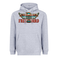 Heather Grey thunderbird free bird Heavyweight Hoodie - JahusDesignShop