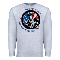 Heather Grey american patriot Premium Sweatshirt - linhVisuals