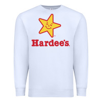 White hardee's Premium Sweatshirt - linhVisuals
