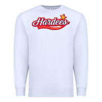 White hardee's Premium Sweatshirt - linhVisuals
