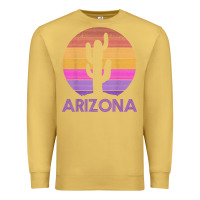 Antique Gold arizona   vintage retro cactus souvenir gift t shirt Premium Sweatshirt - linhVisuals