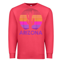Cardinal arizona   vintage retro cactus souvenir gift t shirt Premium Sweatshirt - linhVisuals