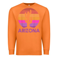 Carrot arizona   vintage retro cactus souvenir gift t shirt Premium Sweatshirt - linhVisuals