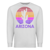 Dove Grey arizona   vintage retro cactus souvenir gift t shirt Premium Sweatshirt - linhVisuals