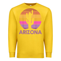Lemon arizona   vintage retro cactus souvenir gift t shirt Premium Sweatshirt - linhVisuals