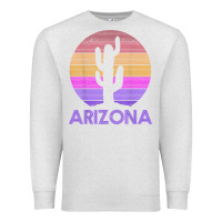 Oatmeal Heather arizona   vintage retro cactus souvenir gift t shirt Premium Sweatshirt - linhVisuals