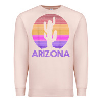 Pale Pink arizona   vintage retro cactus souvenir gift t shirt Premium Sweatshirt - linhVisuals