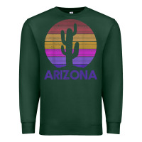 Sports Green arizona   vintage retro cactus souvenir gift t shirt Premium Sweatshirt - linhVisuals