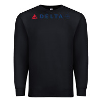 Black DELTA SKY TEAM Premium Sweatshirt - linhVisuals