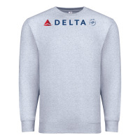 Heather Grey DELTA SKY TEAM Premium Sweatshirt - linhVisuals